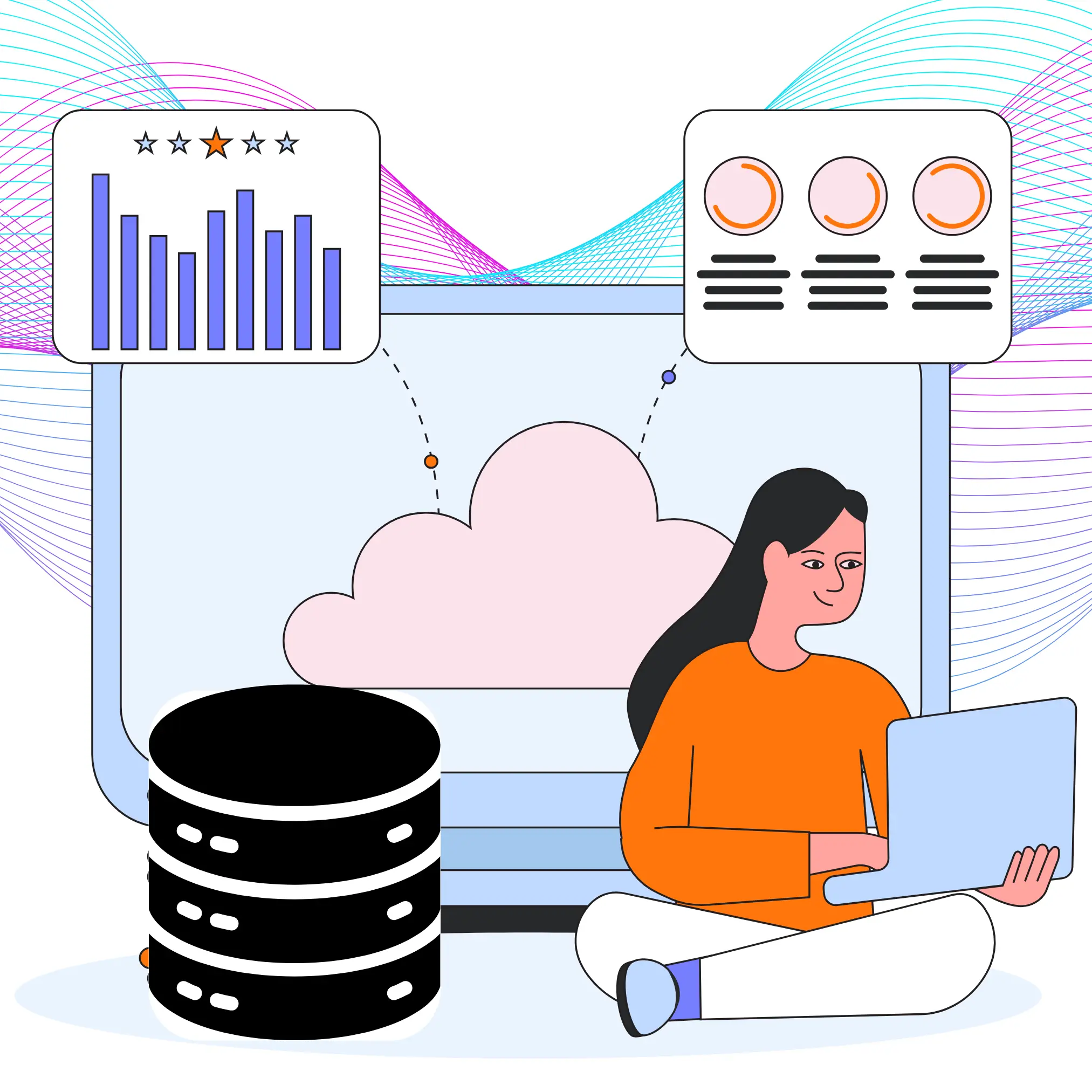 Image of Vector of Saas