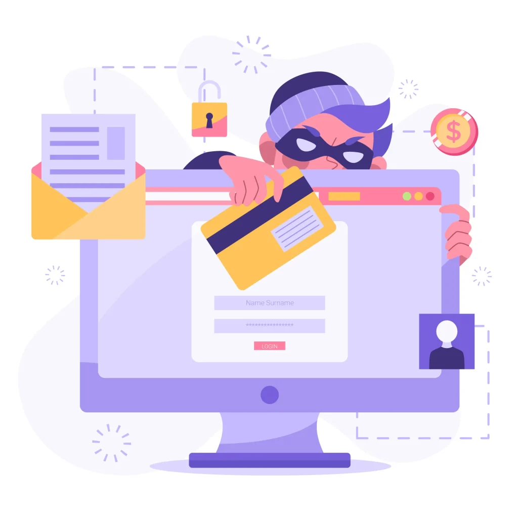 Online Scam Vector