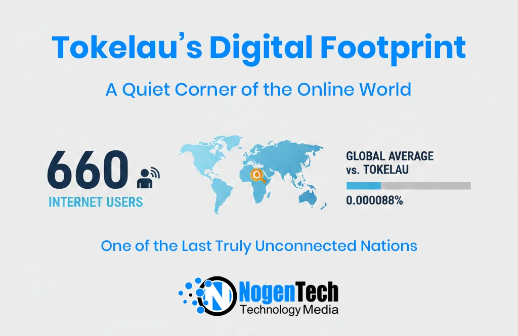 Image of Tokelau’s digital footprint is barely a footprint at all. With just 660 internet users, it remains one of the last truly quiet corners of the online world.