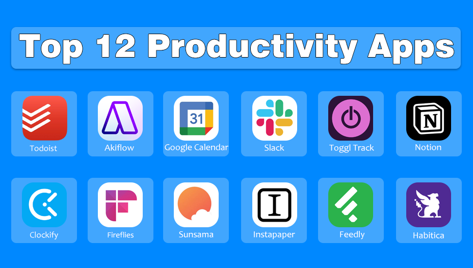 Top 12 Productive Apps