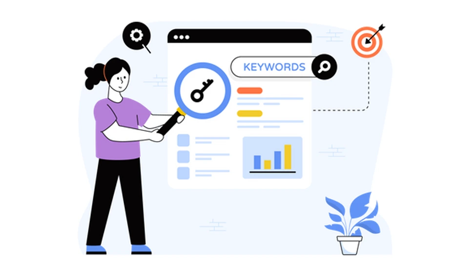 Visual Representation of a Human Searching for Keywords