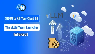 Text graphic: "$150M to Kill Your Cloud Bill: The vLLM Team Launches Inferact" over a high-tech background.