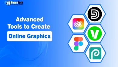 Advanced tools to create online graphics, including Adobe Creative Cloud, Design.com, Figma, Vectr, and Pixlr