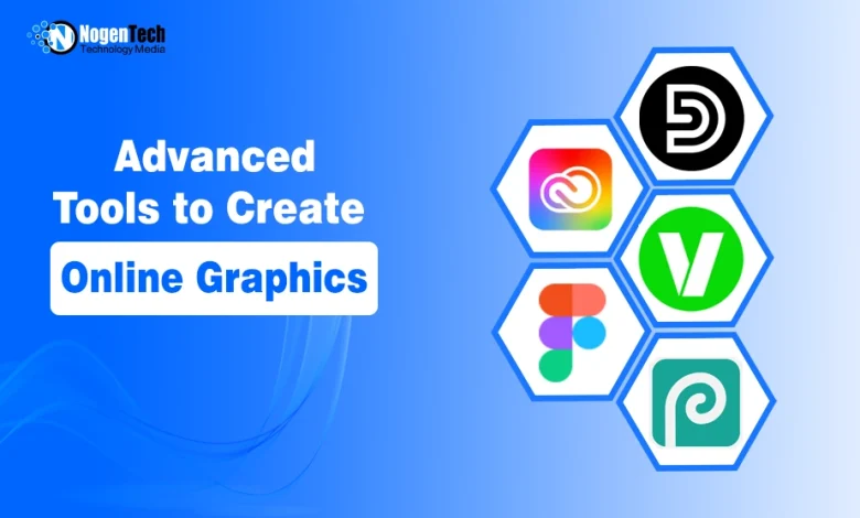 Advanced tools to create online graphics, including Adobe Creative Cloud, Design.com, Figma, Vectr, and Pixlr