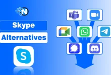 Skype alternatives showing video calling, messaging, and online meeting apps.