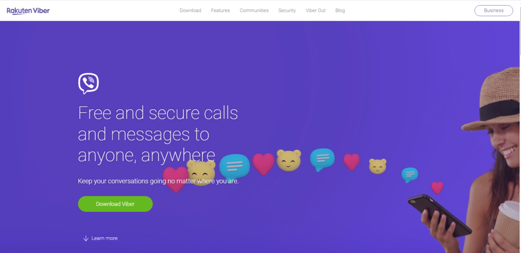 Screenshot from viber.com