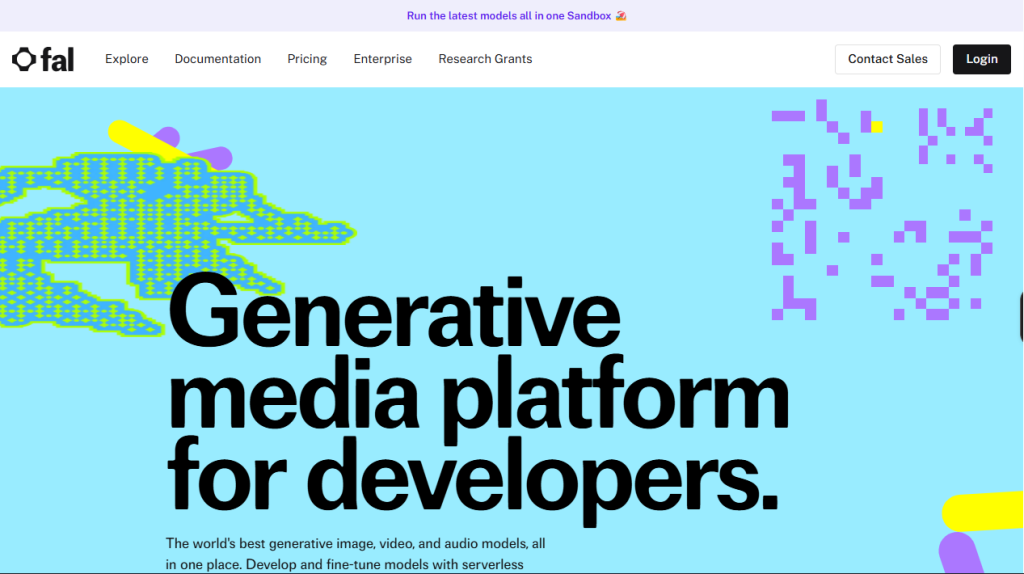 Fal website screenshot taken by nogentech