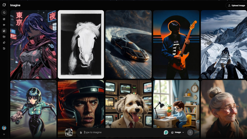 Grok home page screenshot snapshoot by nogentech