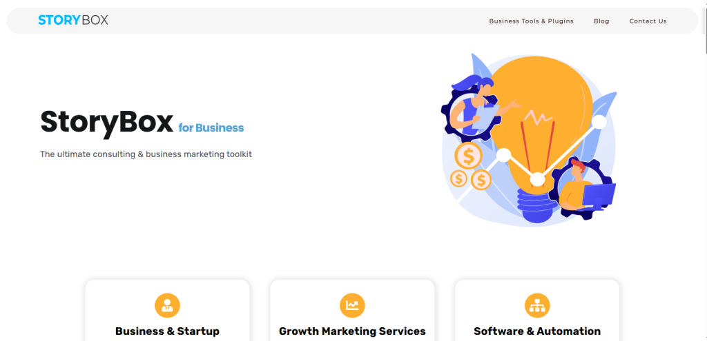 Screenshot from StoryBox.io site taken by nogenTech