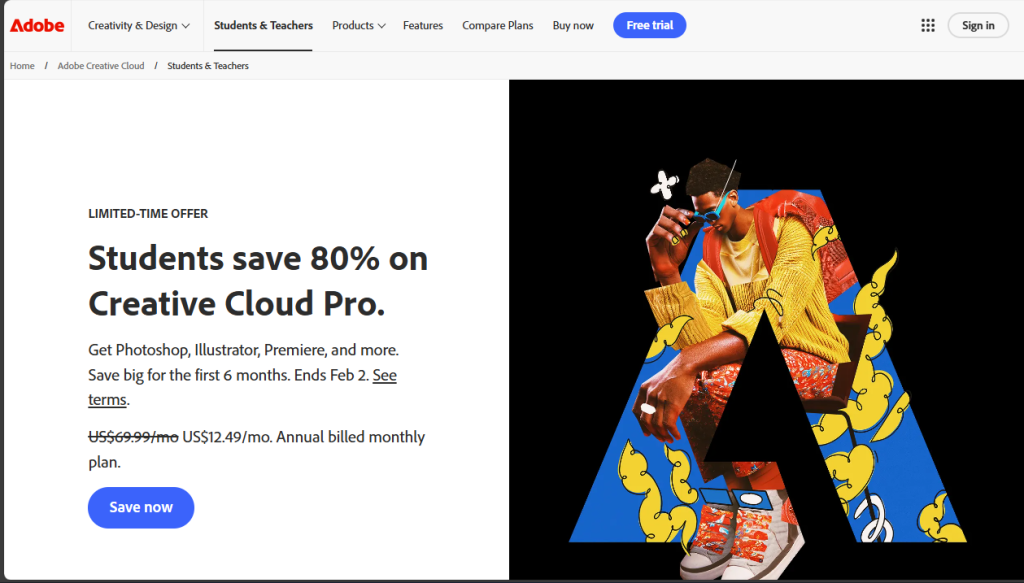 Screenshot from Adobe cloud storage feature by nogentech