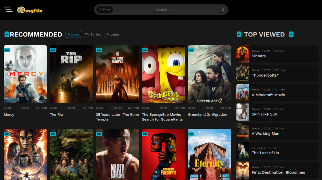 Step 5 Start streaming your favourite movie. screenshot from omgflix captured by nogentech
