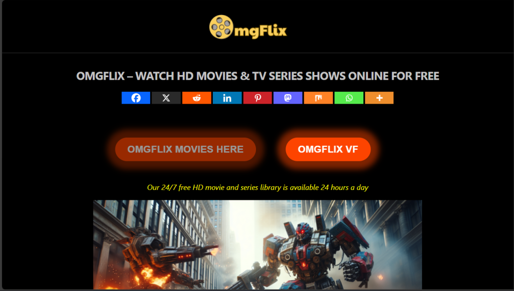 Page layout from omgflix.mom screenshot captured by nogentech