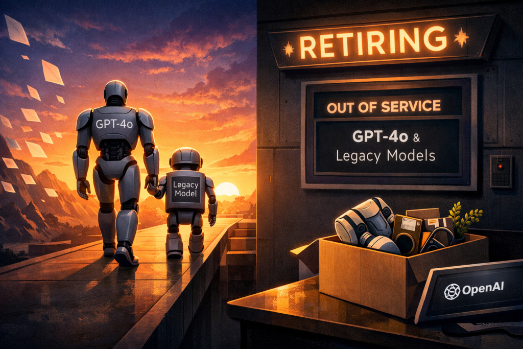 GPT- 4o and legacy Models to retire image by nogentech.