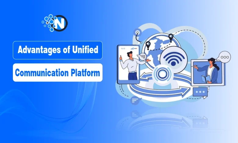 Infographic advantages of using a unified communication platform.