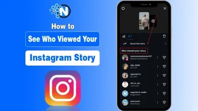 Instagram app screen showing a Story viewer list with text "How to See Who Viewed Your Instagram Story."