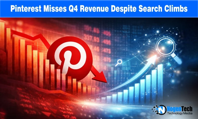 Pinterest Q4 revenue drops while its user engagement and search rise.