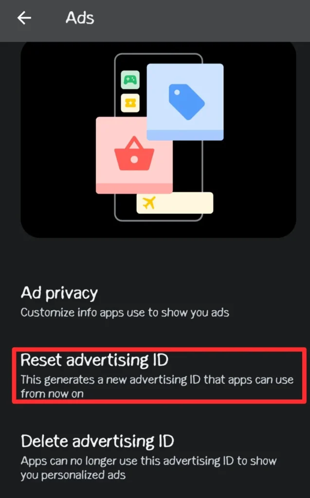 Reset your advertising ID.
