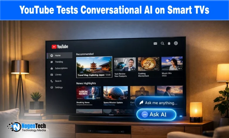 YouTube Begins Testing AI Assistant on Connected TVs