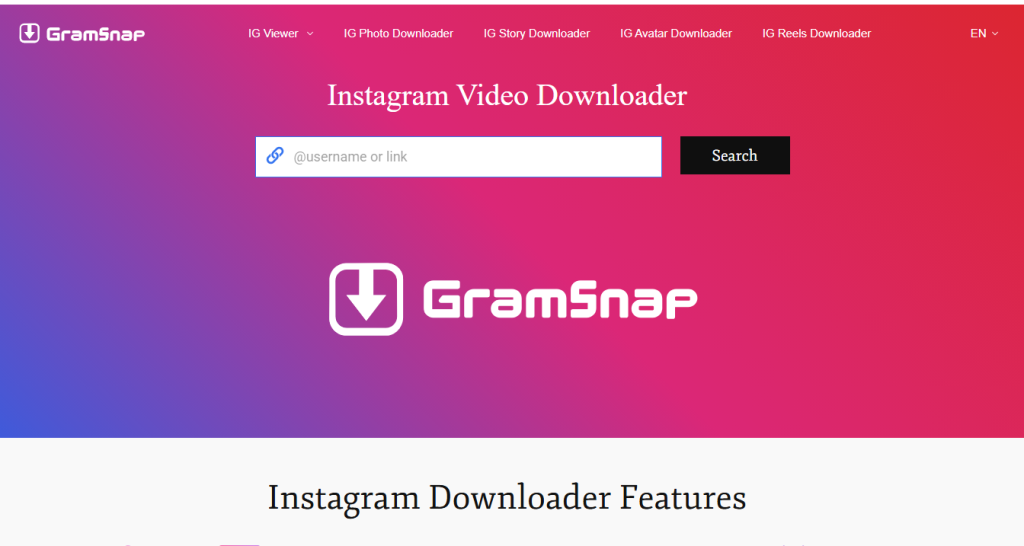 GramSnap another alternative of StoriesIG