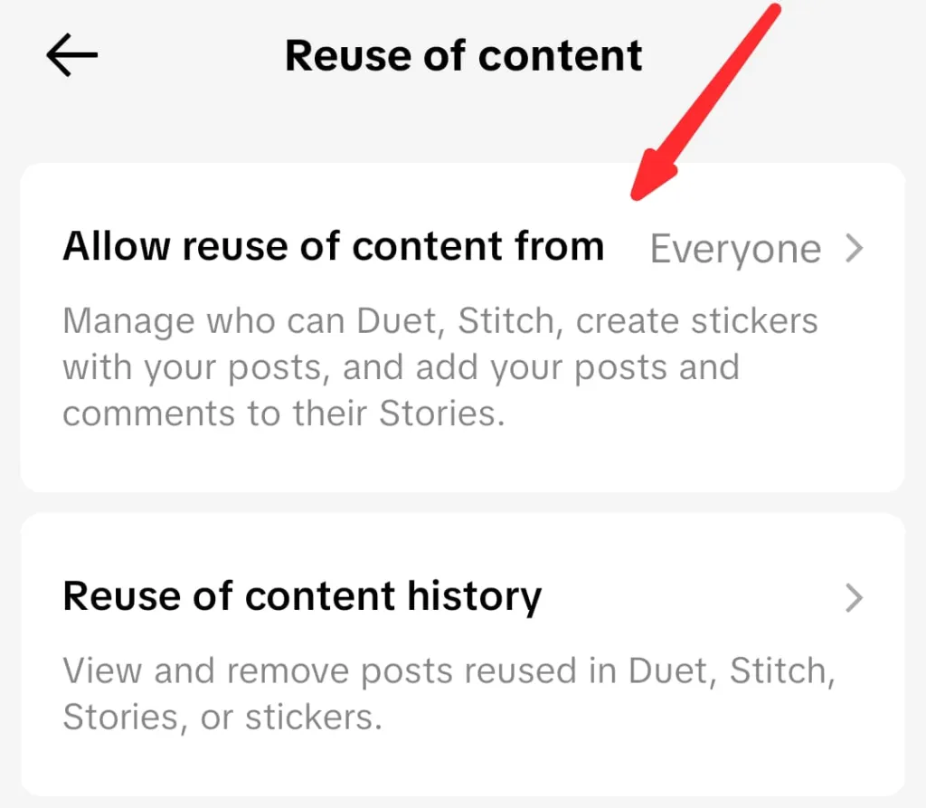 Change the options as per your needs.