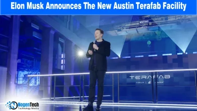 Tesla, SpaceX, and xAI logos on a dark background with text "Elon Musk Announces The New Austin Terafab Facility.