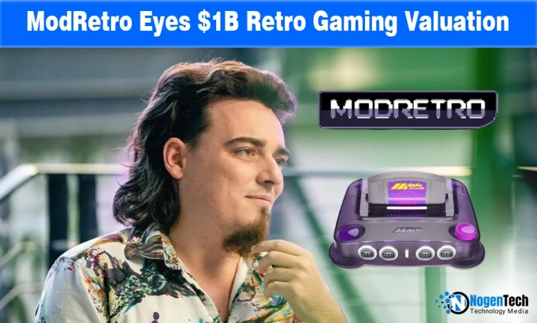 ModRetro M64 console with a $1B valuation graphic, highlighting Palmer Luckey’s retro gaming investment news.