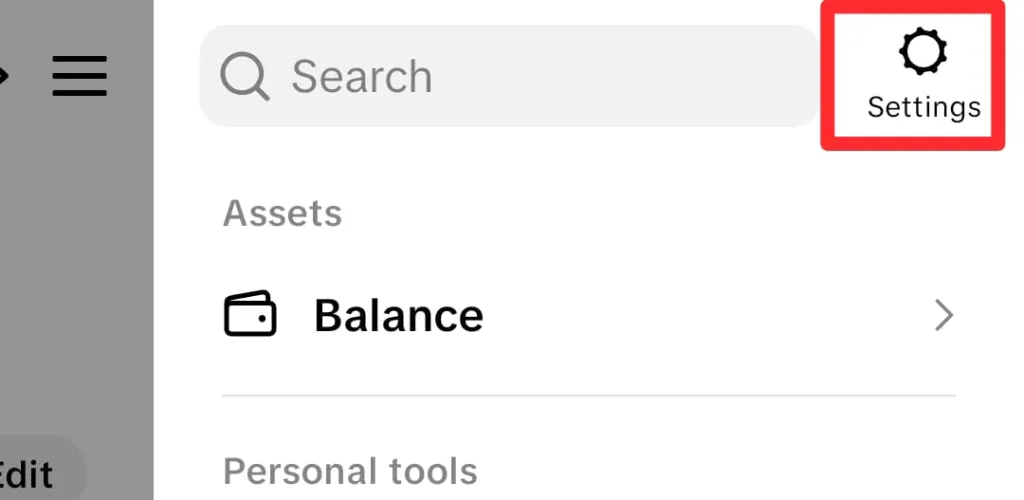 Now, click the Settings icon.