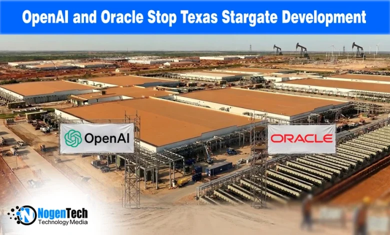 Construction site of the Stargate AI data center in Abilene, Texas, following the news of the OpenAI and Oracle expansion cancellation.