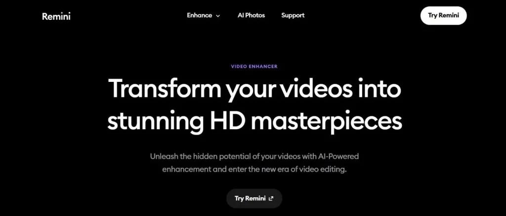 Remini Video Enhancer