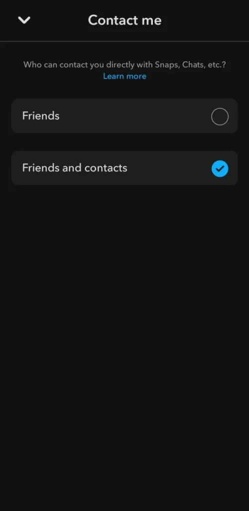Friends and contacts