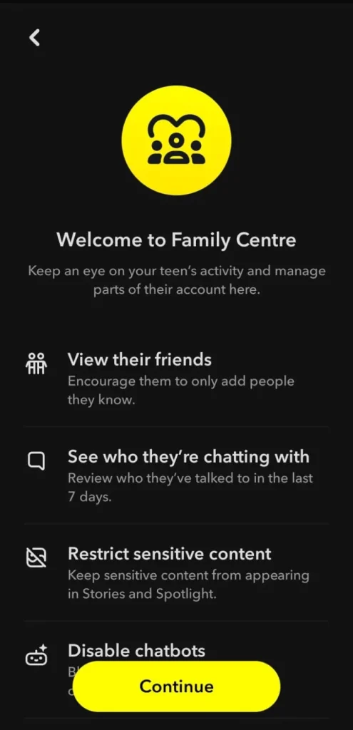 Snapchat Privacy Settings Family Centre