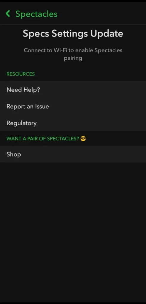 Snapchat Privacy Settings Spectacles