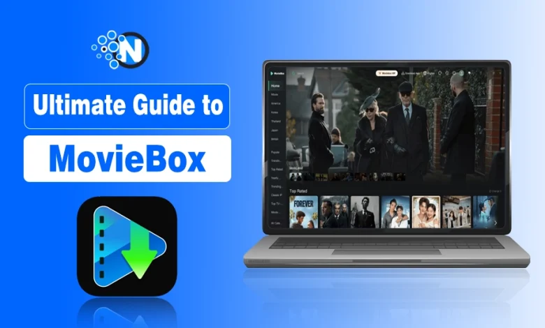 Moviebox app interface showing movies and TV shows streaming features