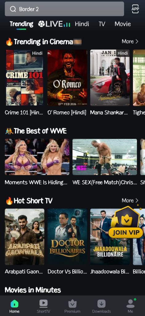 User-Friendly Interface of MovieBox