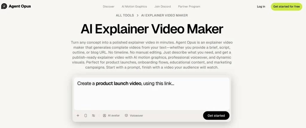 AI explainer video maker