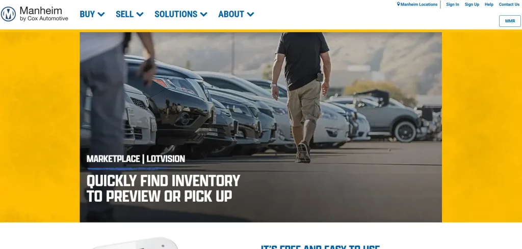 LotVision Login page