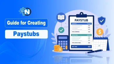 Guide for creating paystubs illustration with earnings, deductions, and net pay breakdown on a payslip