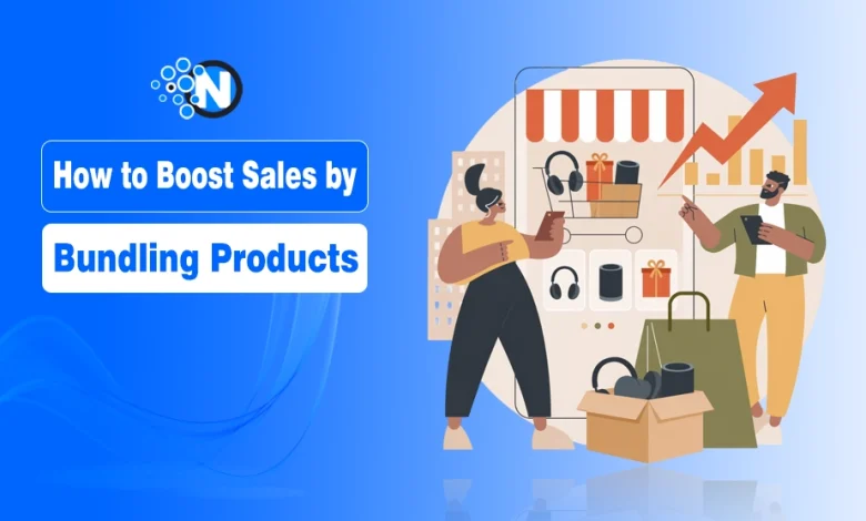 How to boost sales by bundling products with ecommerce shopping illustration