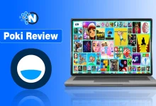 Poki gaming website homepage showing free online browser games for kids and casual players