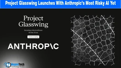 Anthropic Project Glasswing neural network visualization and logo for an AI safety report.