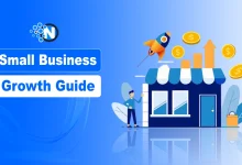 Illustration showing small business scaling and growth