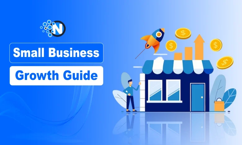 Illustration showing small business scaling and growth