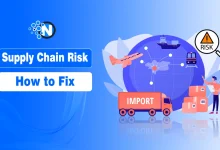 Supply chain disruption risk and resilience illustration