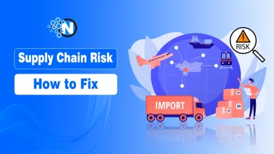 Supply chain disruption risk and resilience illustration