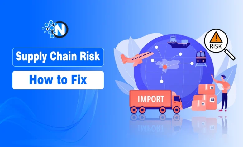 Supply chain disruption risk and resilience illustration