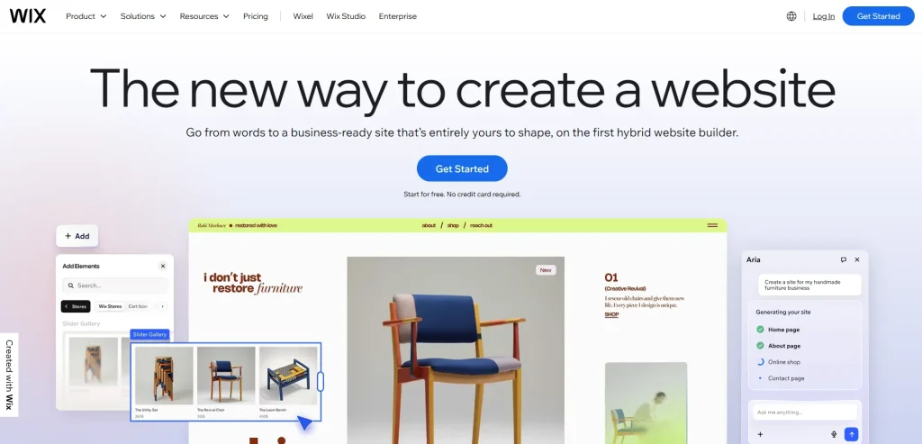 Screenshot of Wix by NogenTech