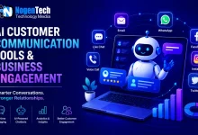 Illustration of AI Customer Communication Tools for better Business Engagement