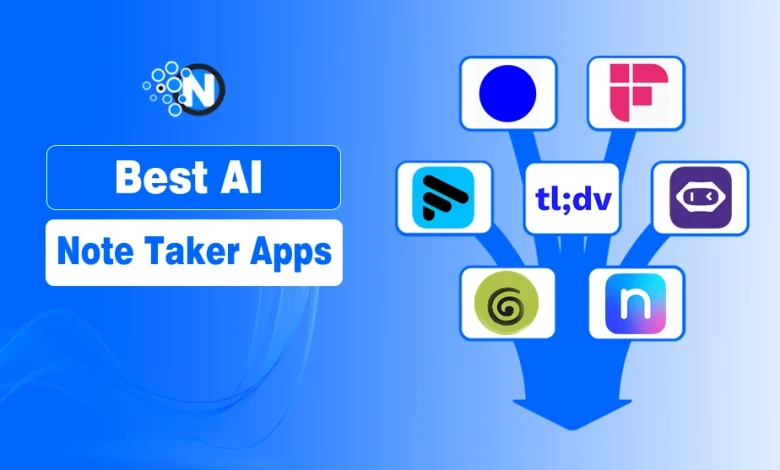 Best AI note taker apps featured banner for NogenTech.