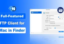 Illustration of Full-Featured FTP Client for Mac in Finder