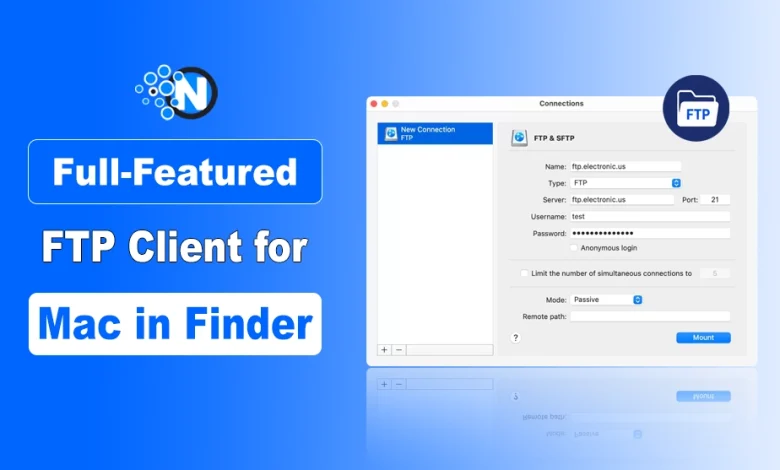 Illustration of Full-Featured FTP Client for Mac in Finder